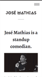 Mobile Screenshot of josemathias.com